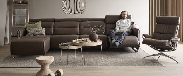 Stressless Emily 2 Zits Bank Met Longchair